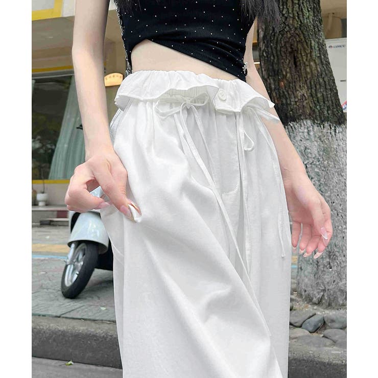 ハイウエストストレートパンツ ウエストゴム お洒落 | SUNSHINE CLOSET | 詳細画像11 