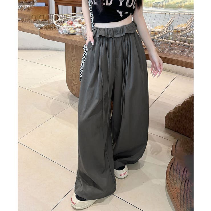 ハイウエストストレートパンツ ウエストゴム お洒落 | SUNSHINE CLOSET | 詳細画像15 