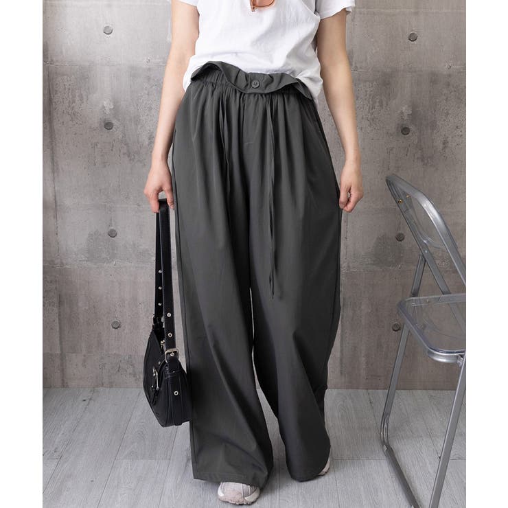 ハイウエストストレートパンツ ウエストゴム お洒落 | SUNSHINE CLOSET | 詳細画像20 