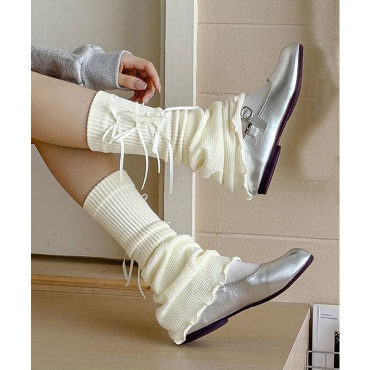 レッグウォーマー リボン付きレッグカバー | SUNSHINE CLOSET | 詳細画像2 