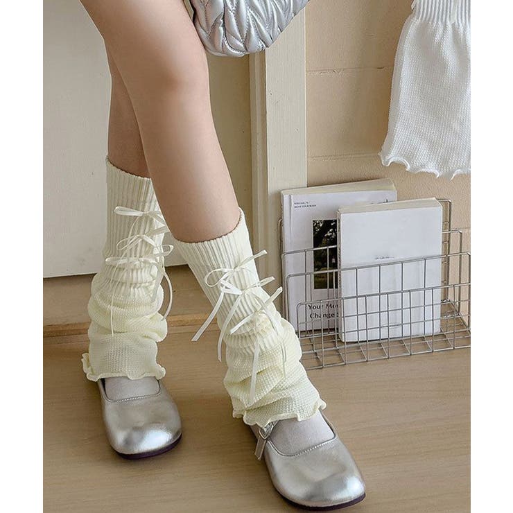 レッグウォーマー リボン付きレッグカバー | SUNSHINE CLOSET | 詳細画像3 