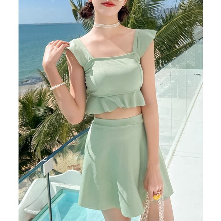 セットアップ水着 フリルビキニ盛れる水着 | SUNSHINE CLOSET | 詳細画像7 