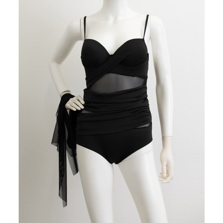 盛れるワンピース水着パレオ付き２点セット | SUNSHINE CLOSET | 詳細画像10 