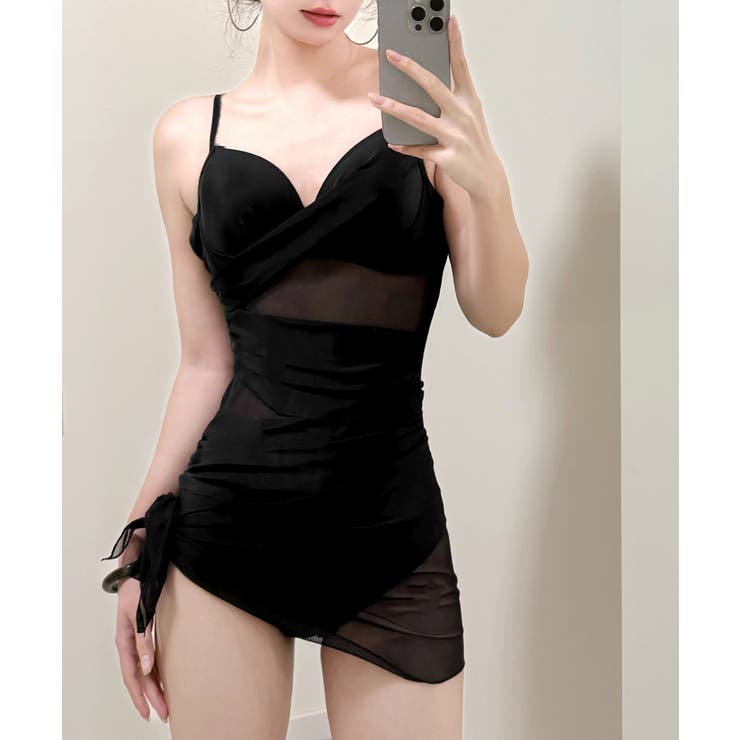 盛れるワンピース水着パレオ付き２点セット | SUNSHINE CLOSET | 詳細画像5 