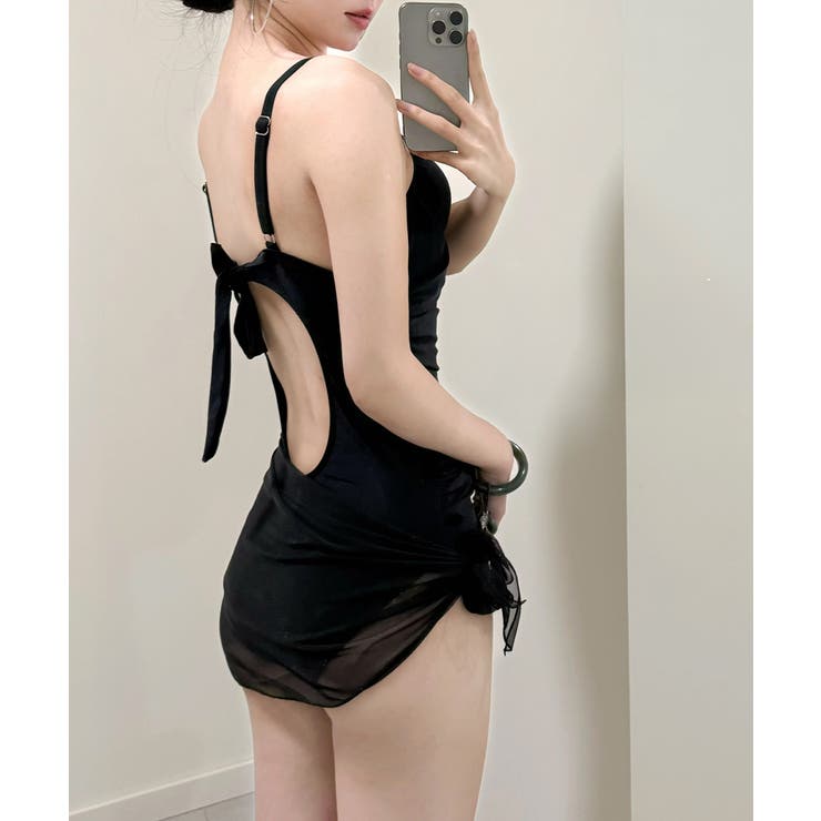 盛れるワンピース水着パレオ付き２点セット | SUNSHINE CLOSET | 詳細画像7 