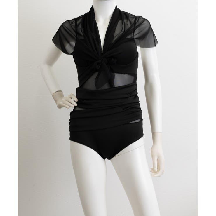 盛れるワンピース水着パレオ付き２点セット | SUNSHINE CLOSET | 詳細画像9 