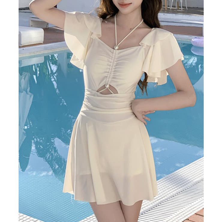 レディース 一体型ショートパンツ付き フレアワンピース水着 | SUNSHINE CLOSET | 詳細画像8 