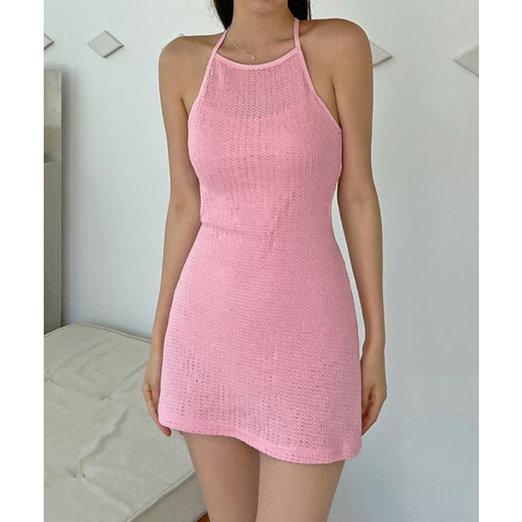オープンバックワンピース ショートパンツセットアップ 体型カバー | SUNSHINE CLOSET | 詳細画像11 
