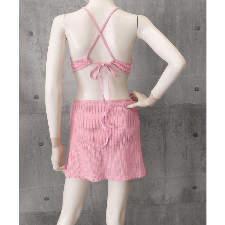 オープンバックワンピース ショートパンツセットアップ 体型カバー | SUNSHINE CLOSET | 詳細画像20 