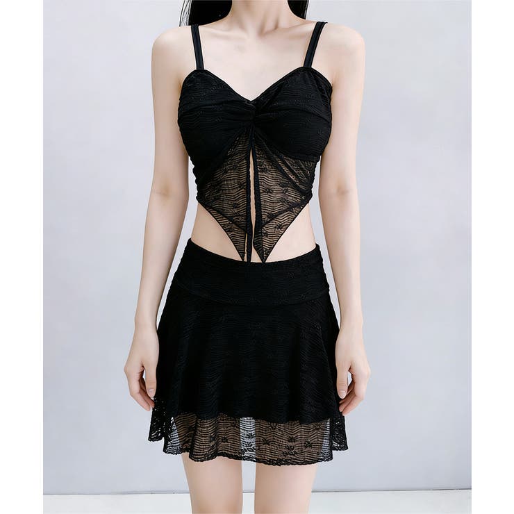 ツイストキャミソール ミニスカート 水着上下セット | SUNSHINE CLOSET | 詳細画像10 