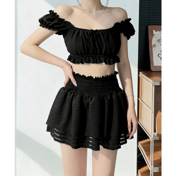 オフショルダートップス ショートパンツ ハイウエスト | SUNSHINE CLOSET | 詳細画像1 