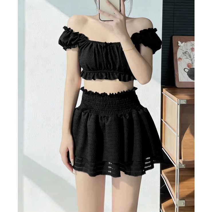 オフショルダートップス ショートパンツ ハイウエスト | SUNSHINE CLOSET | 詳細画像5 
