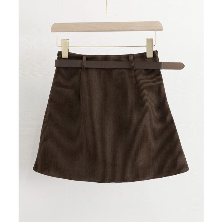 コーデュロイプリーツスカート ベルト付き | SUNSHINE CLOSET | 詳細画像17 