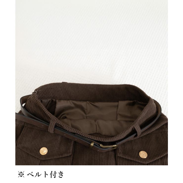 コーデュロイプリーツスカート ベルト付き | SUNSHINE CLOSET | 詳細画像20 