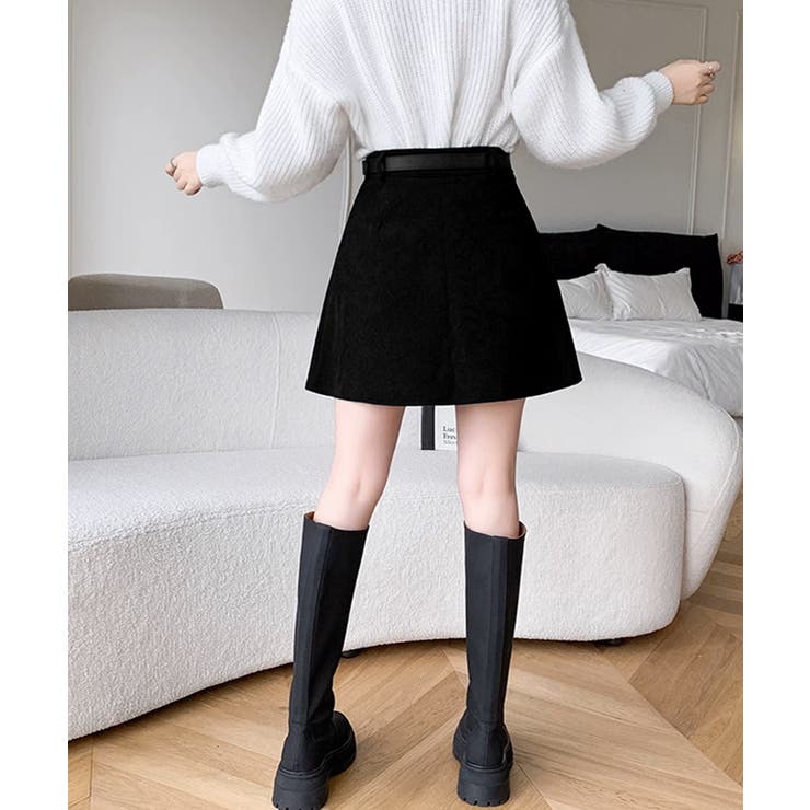 コーデュロイプリーツスカート ベルト付き | SUNSHINE CLOSET | 詳細画像6 