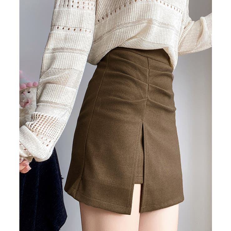 ギャザーミニスカート 無地タイトスカート | SUNSHINE CLOSET | 詳細画像2 