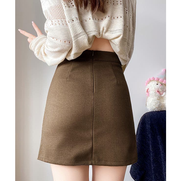 ギャザーミニスカート 無地タイトスカート | SUNSHINE CLOSET | 詳細画像4 