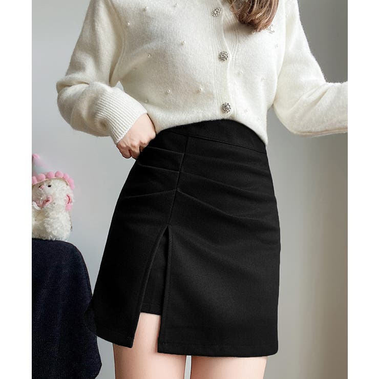 ギャザーミニスカート 無地タイトスカート | SUNSHINE CLOSET | 詳細画像5 