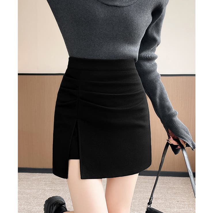 ギャザーミニスカート 無地タイトスカート | SUNSHINE CLOSET | 詳細画像8 