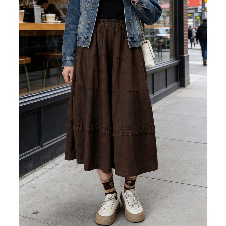 ティアードスカート コーデュロイスカート | SUNSHINE CLOSET | 詳細画像1 