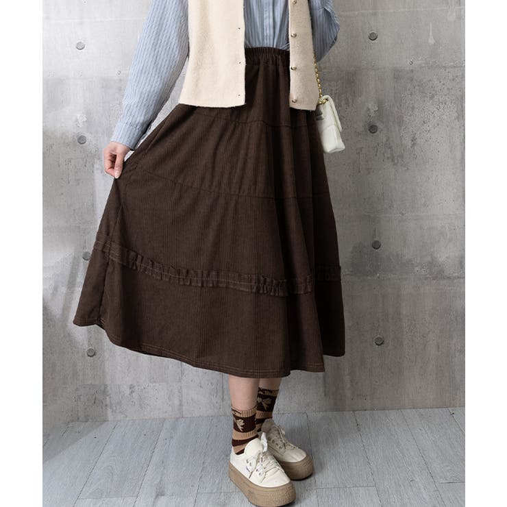 ティアードスカート コーデュロイスカート | SUNSHINE CLOSET | 詳細画像14 