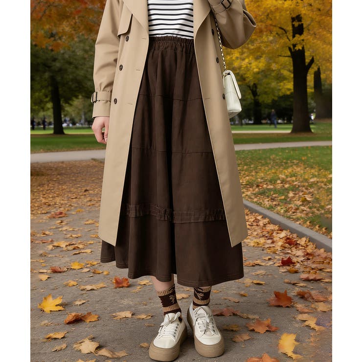 ティアードスカート コーデュロイスカート | SUNSHINE CLOSET | 詳細画像2 