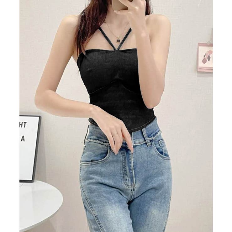 デニム風キャミソールカップ付きブラトップ | SUNSHINE CLOSET | 詳細画像10 