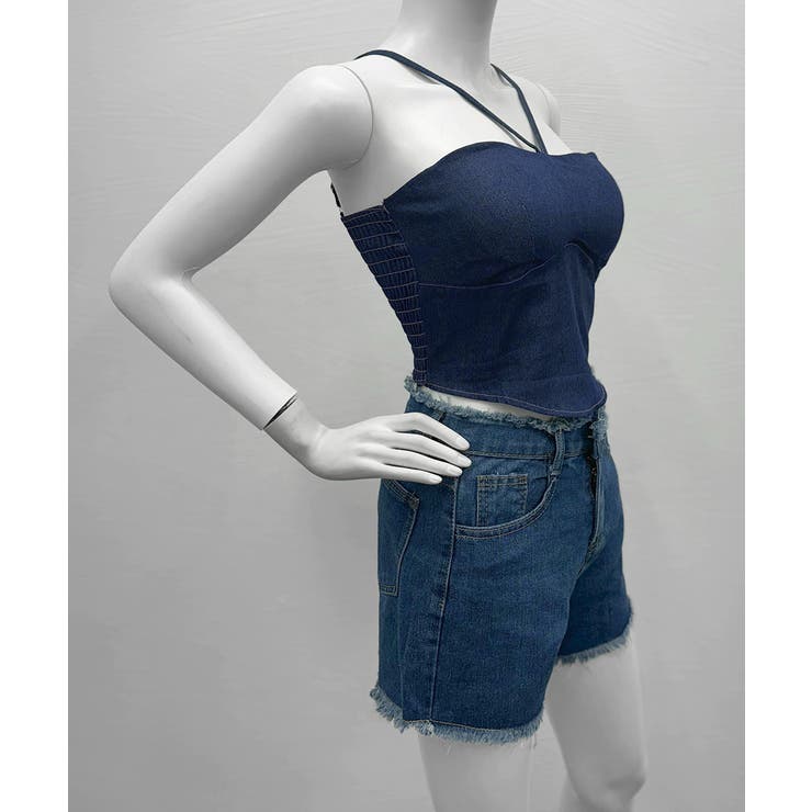 デニム風キャミソールカップ付きブラトップ | SUNSHINE CLOSET | 詳細画像13 