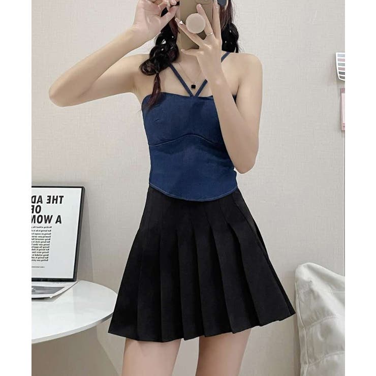 デニム風キャミソールカップ付きブラトップ | SUNSHINE CLOSET | 詳細画像4 