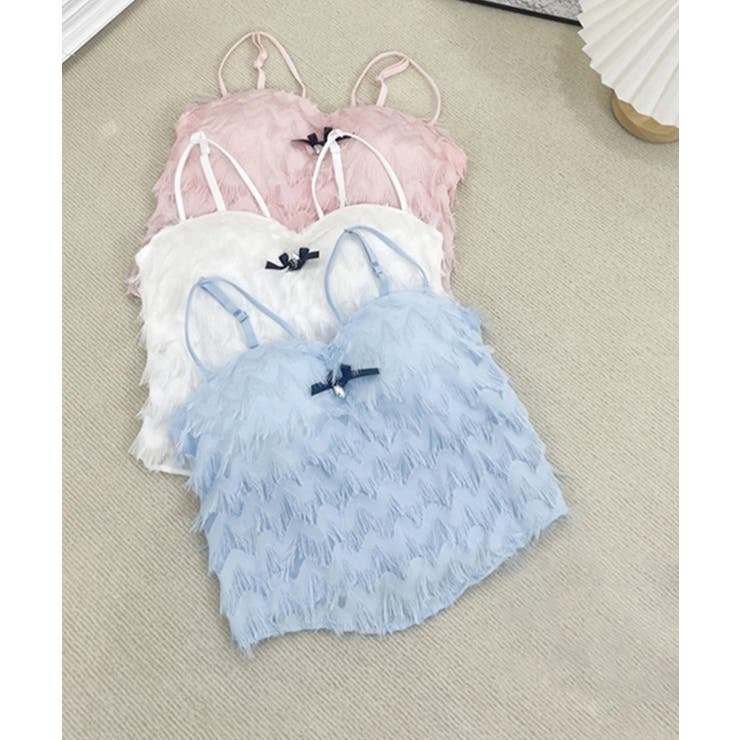 フリンジキャミソールカップ付きブラトップ | SUNSHINE CLOSET | 詳細画像13 