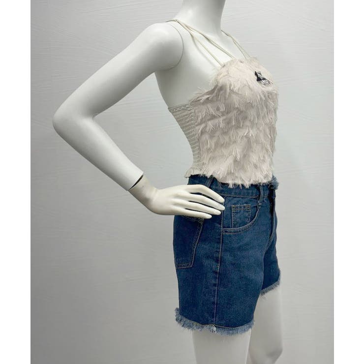 フリンジキャミソールカップ付きブラトップ | SUNSHINE CLOSET | 詳細画像17 