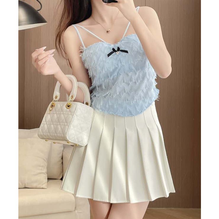 フリンジキャミソールカップ付きブラトップ | SUNSHINE CLOSET | 詳細画像7 