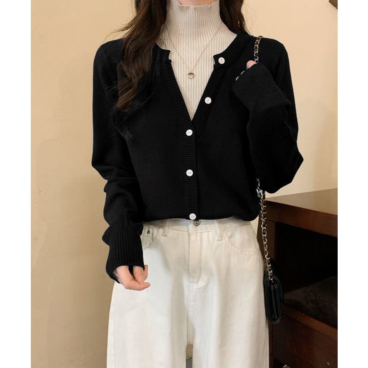 レイヤード風 ニットトップス ハイネック | SUNSHINE CLOSET | 詳細画像2 