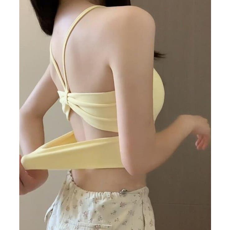 カップ付きキャミソール背中あきブラトップ | SUNSHINE CLOSET | 詳細画像1 