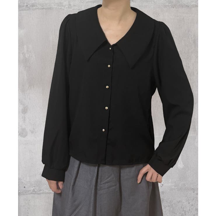 シャツブラウス ゴールドボタン ブラウス | SUNSHINE CLOSET | 詳細画像11 