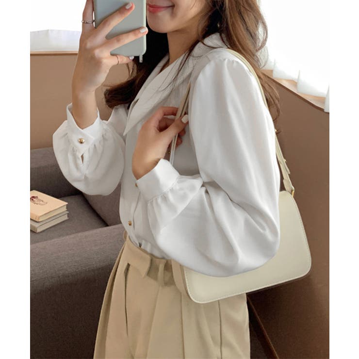 シャツブラウス ゴールドボタン ブラウス | SUNSHINE CLOSET | 詳細画像6 