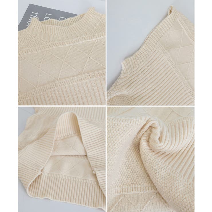 ニットベスト プチハイネック ニットジレ | SUNSHINE CLOSET | 詳細画像21 