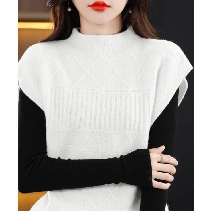 ニットベスト プチハイネック ニットジレ | SUNSHINE CLOSET | 詳細画像3 