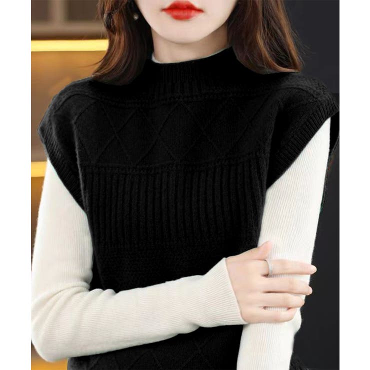 ニットベスト プチハイネック ニットジレ | SUNSHINE CLOSET | 詳細画像5 