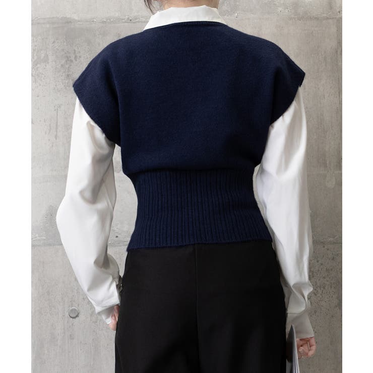 ニットベスト フロントボタン ニットジレ | SUNSHINE CLOSET | 詳細画像3 