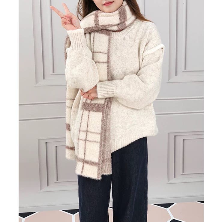 ゆったりニットトップスラウンドネック冬服 | SUNSHINE CLOSET | 詳細画像5 