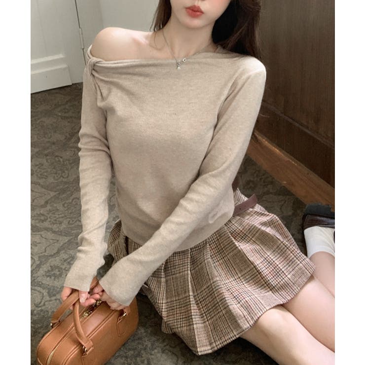 オフショルダーニットトップス 肌見せ秋服 | SUNSHINE CLOSET | 詳細画像14 