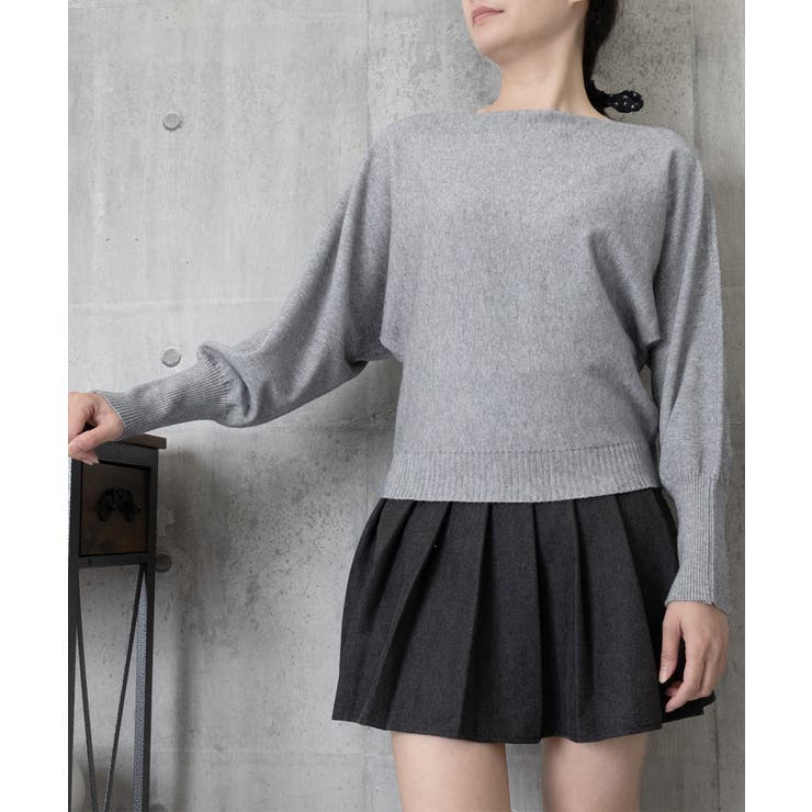 ボートネックニットトップスオフショルダー | SUNSHINE CLOSET | 詳細画像21 