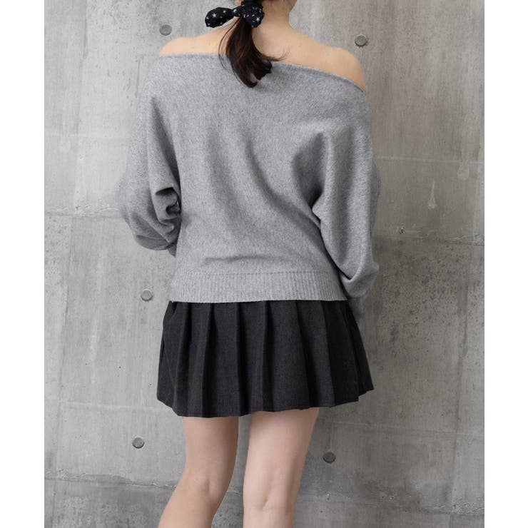 ボートネックニットトップスオフショルダー | SUNSHINE CLOSET | 詳細画像24 