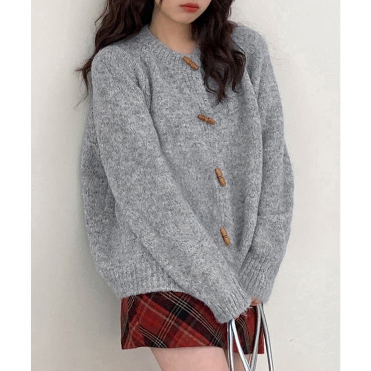 トグルボタンニットカーディガン長袖秋冬服 | SUNSHINE CLOSET | 詳細画像1 