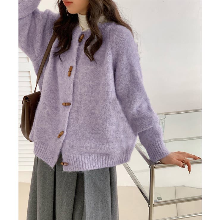 トグルボタンニットカーディガン長袖秋冬服 | SUNSHINE CLOSET | 詳細画像6 