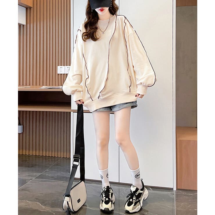 ステッチスウェット ゆったり トレーナー | SUNSHINE CLOSET | 詳細画像16 