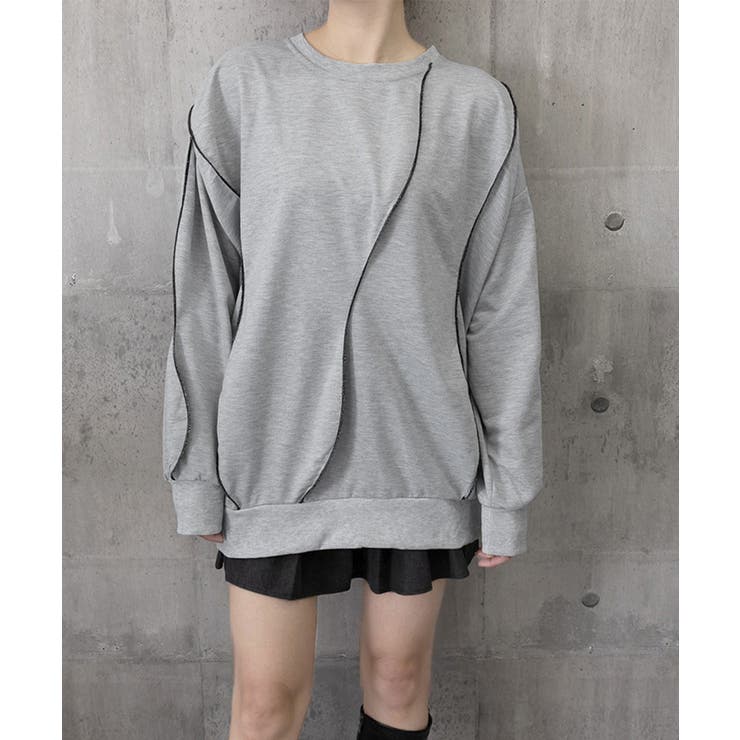 ステッチスウェット ゆったり トレーナー | SUNSHINE CLOSET | 詳細画像17 