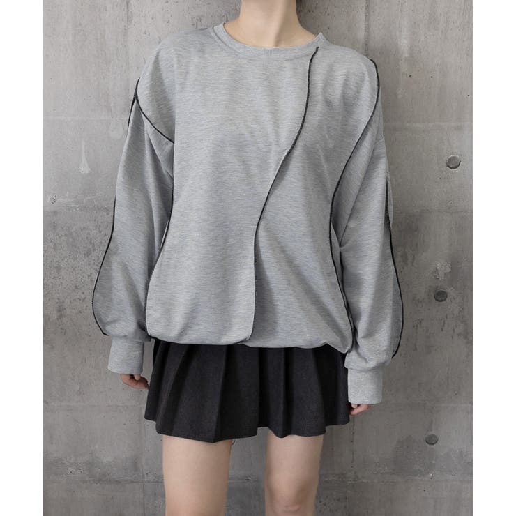 ステッチスウェット ゆったり トレーナー | SUNSHINE CLOSET | 詳細画像18 