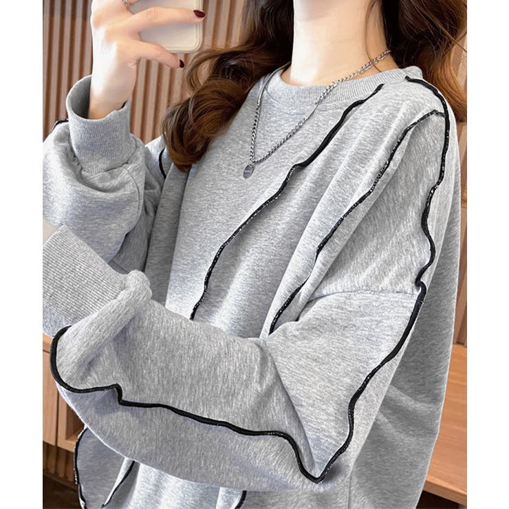 ステッチスウェット ゆったり トレーナー | SUNSHINE CLOSET | 詳細画像3 